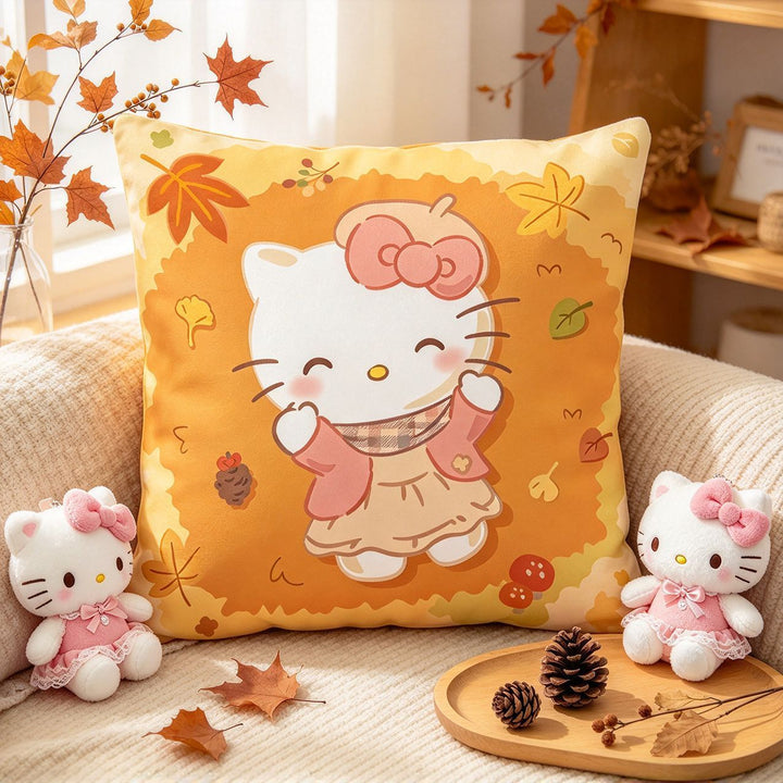Cute Cartoon-Themed Decorative Pillow