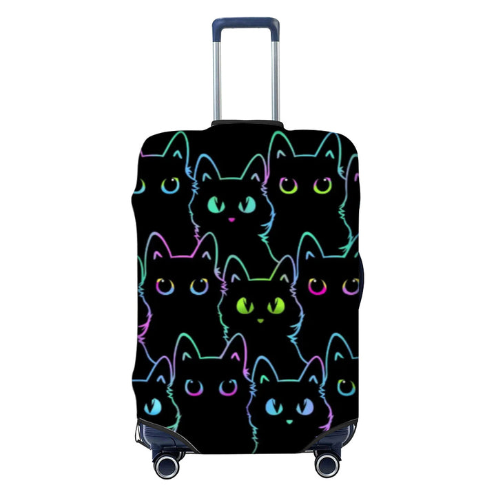 Unisex non-elastic luggage cover with graffiti print and zipper opening, stretchable protective cover with non-slip inner fastening Stornfield