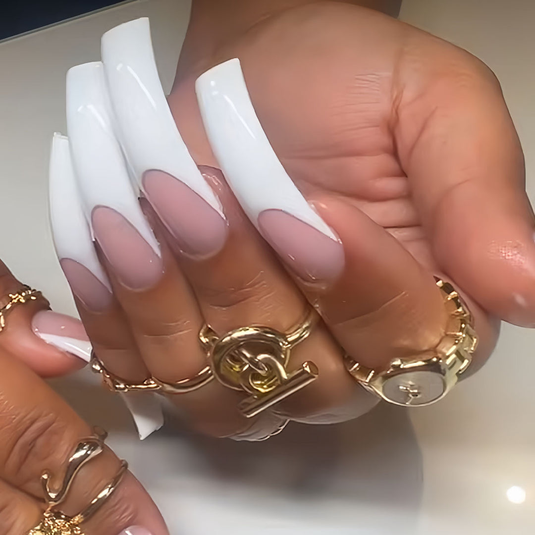 Premium French Tip Nail Extensions Stornfield