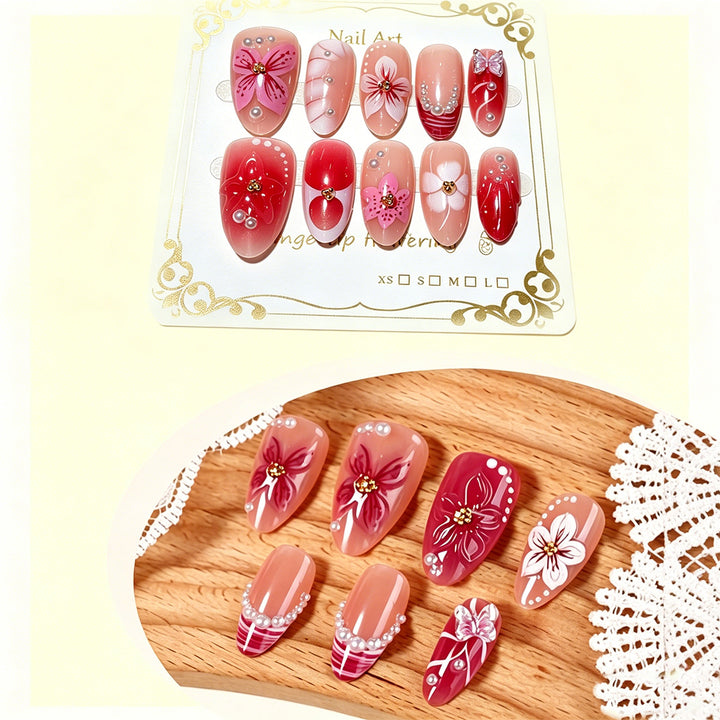 Floral Decorative Press-On Nail Art Kit Stornfield