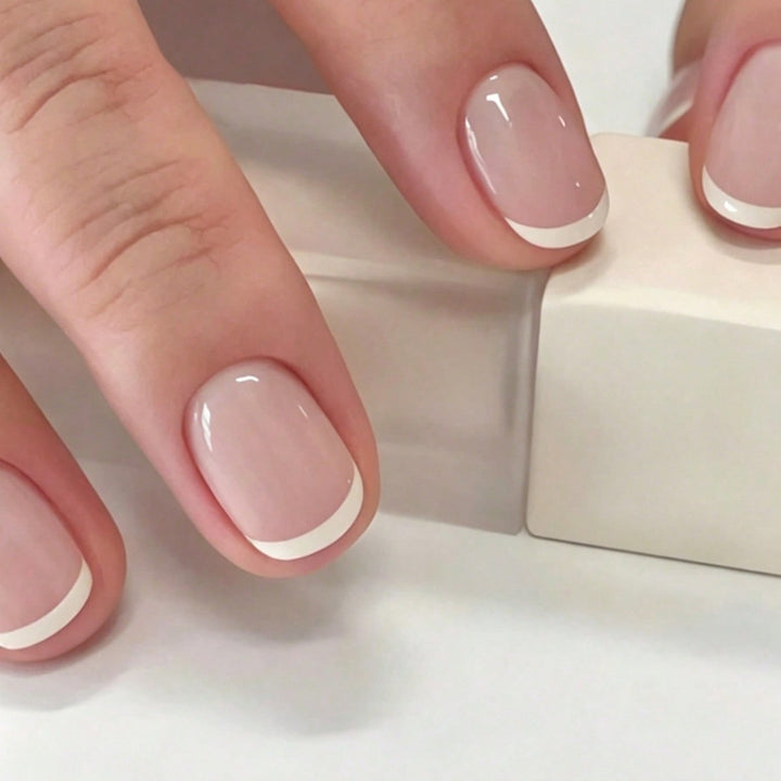 French Tip Press-On Nail Art Set Stornfield