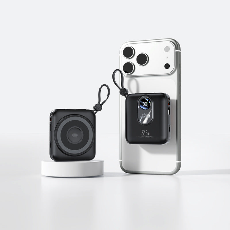Portable Mini Powerbank with Fast Induction Charging Function and Smart LED Display Stornfield