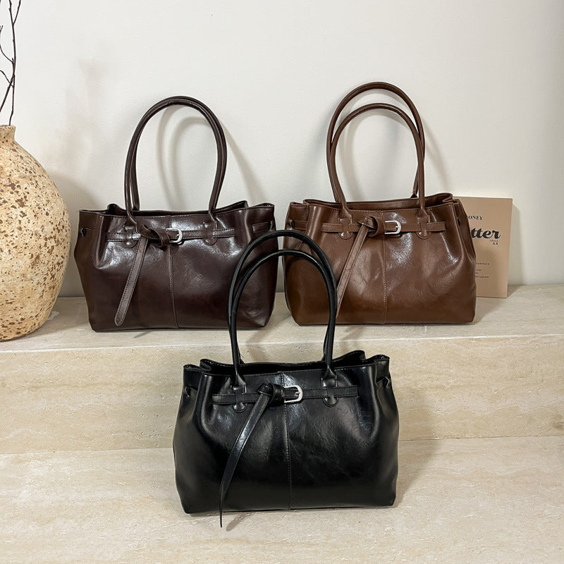 Elegant Leather Tote Bag