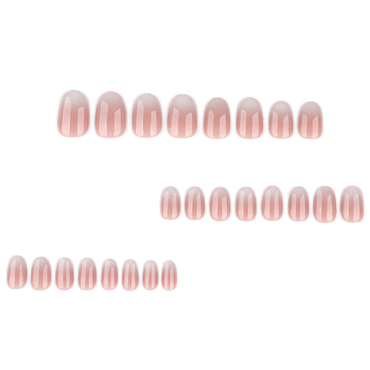 Luxurious nail extensions with elegant glitter ombre coating Stornfield