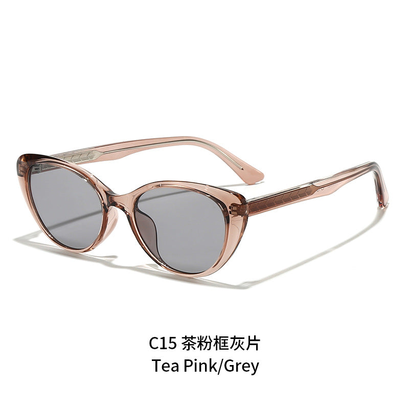 Women's Cat-Eye Sunglasses with Transparent Frame and UV Protection Stornfield