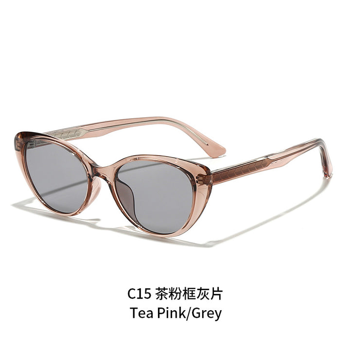 Women's Cat-Eye Sunglasses with Transparent Frame and UV Protection Stornfield