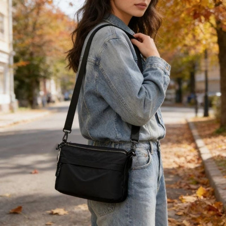 Practical Shoulder Bag With Water-Repellent Material Stornfield
