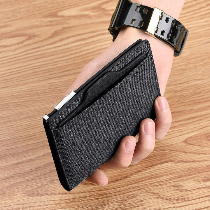 Slim Fabric RFID-Blocking Card Holder Stornfield