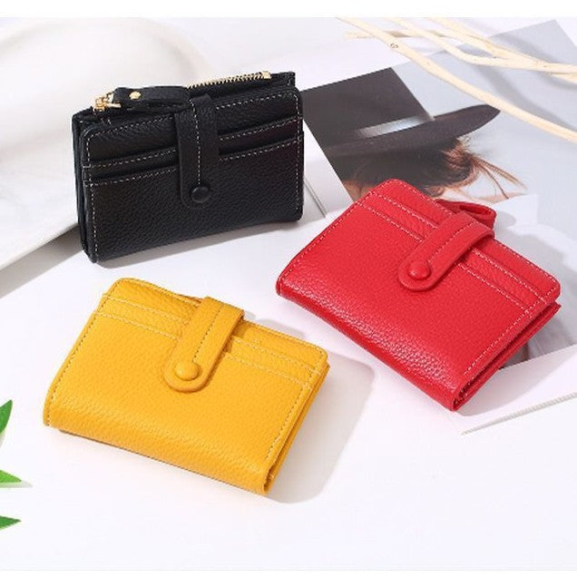 Textured Leather Zippered Card Pouch Stornfield