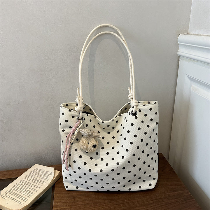 Charming Polka Dot Tote Bag