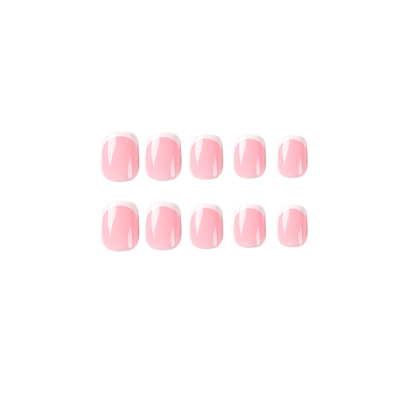 Artful nail extensions with classic French design Stornfield