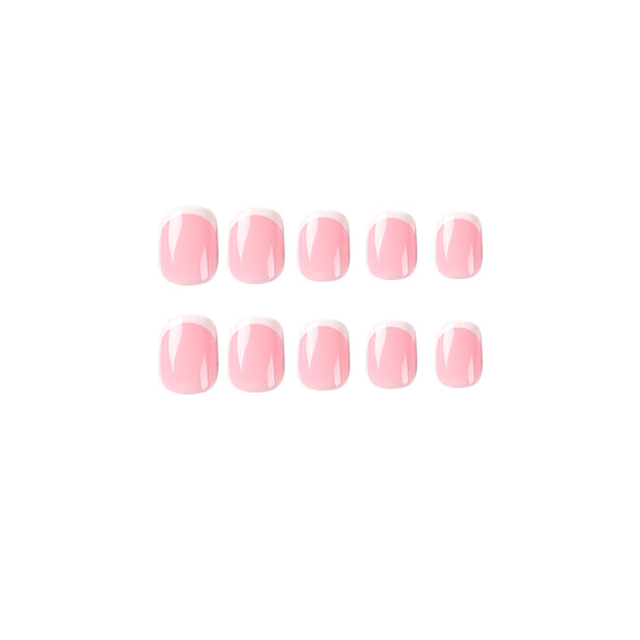 Artful nail extensions with classic French design Stornfield