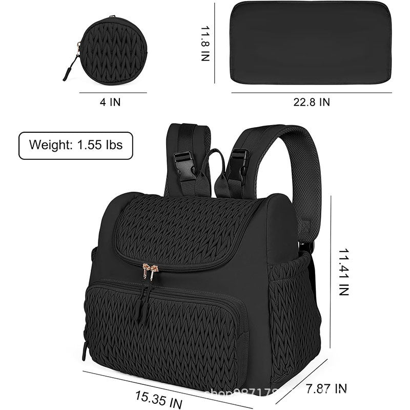 Fashionable backpack with textured upper material Stornfield
