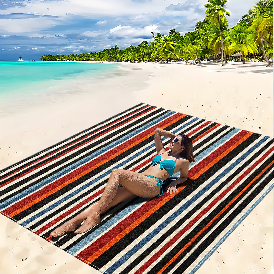 Mandala Design Beach Mat Stornfield