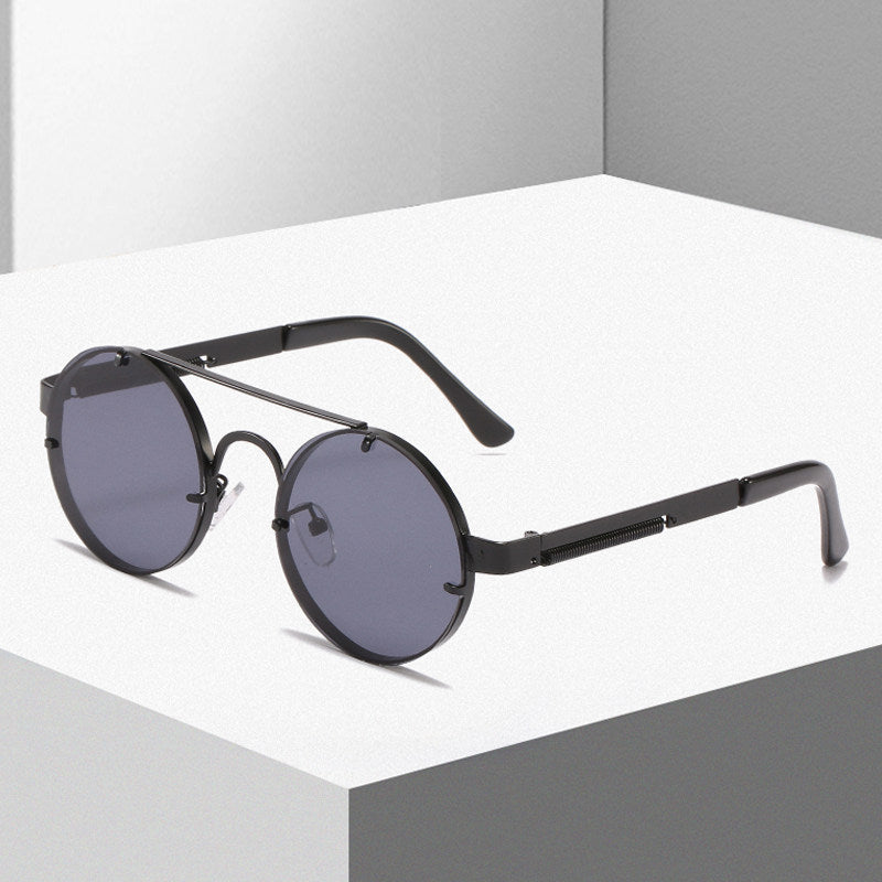 Women's round designer sunglasses with innovative metal frame and protective lenses Stornfield