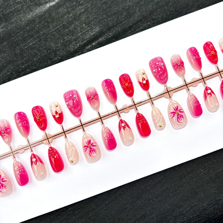 Artistic Press-On Nail Design Set