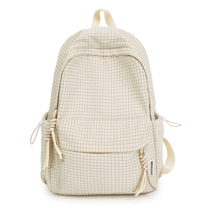Versatile Lightweight Grid Pattern School Backpack Stornfield