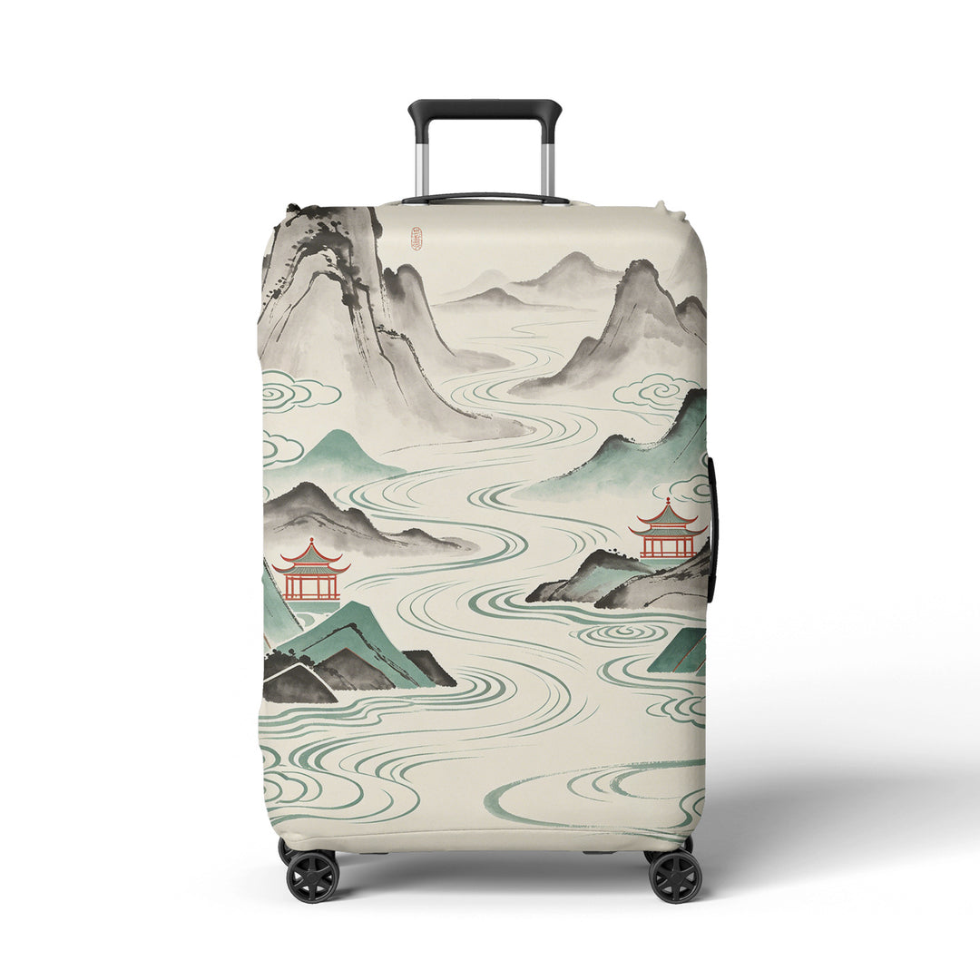Women Hard Shell Suitcase in Elegant Bamboo Design Stornfield