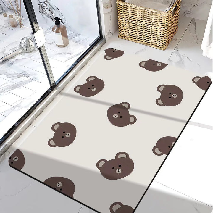 Bear-Themed Bath Mat