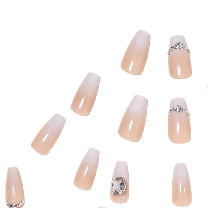 Luxurious Crystal-Embellished Press-On Nail Art Stornfield