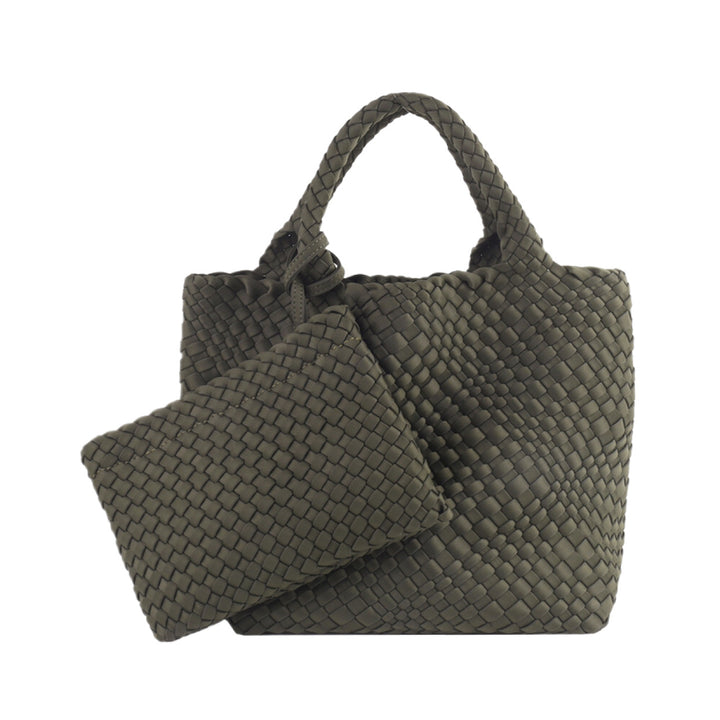 Braided Handbag with Removable Clutch Stornfield