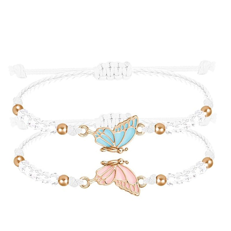 Butterfly Charm Necklace and Bracelet Set Stornfield