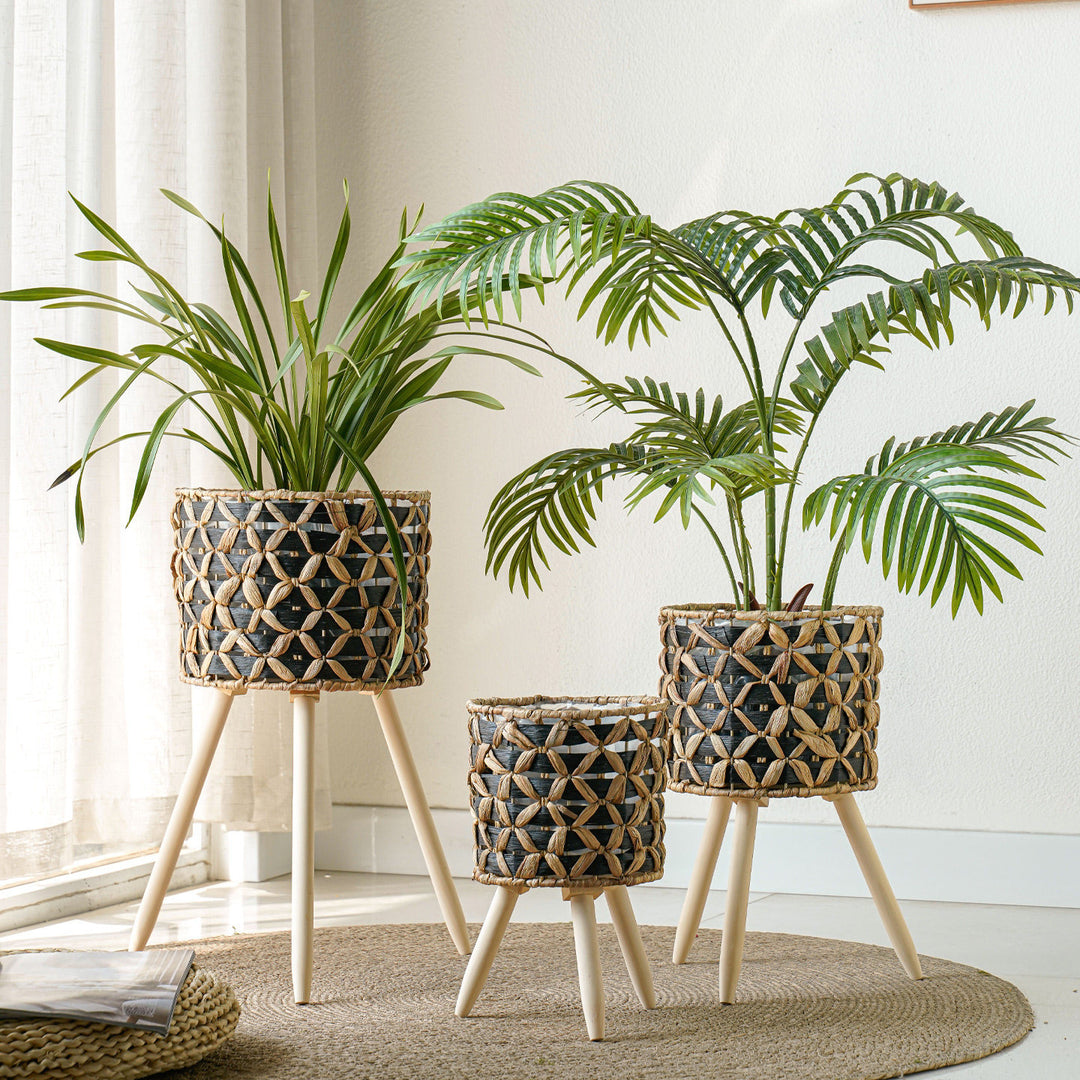 Plant stand made of braided material Stornfield