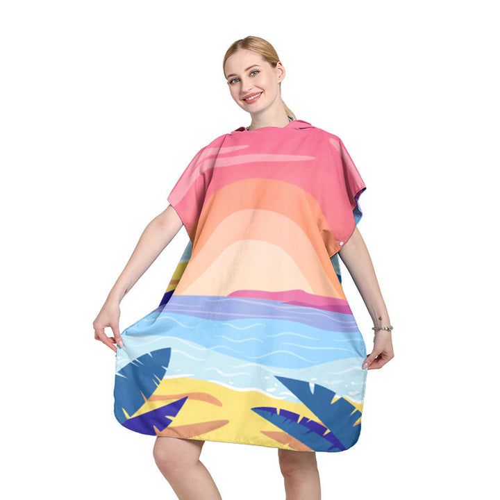 Beach dress with tropical print Stornfield