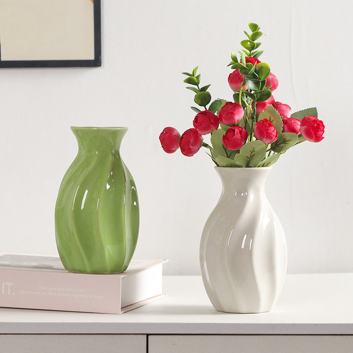 Artistic Swirling Ceramic Flower Vase Stornfeild