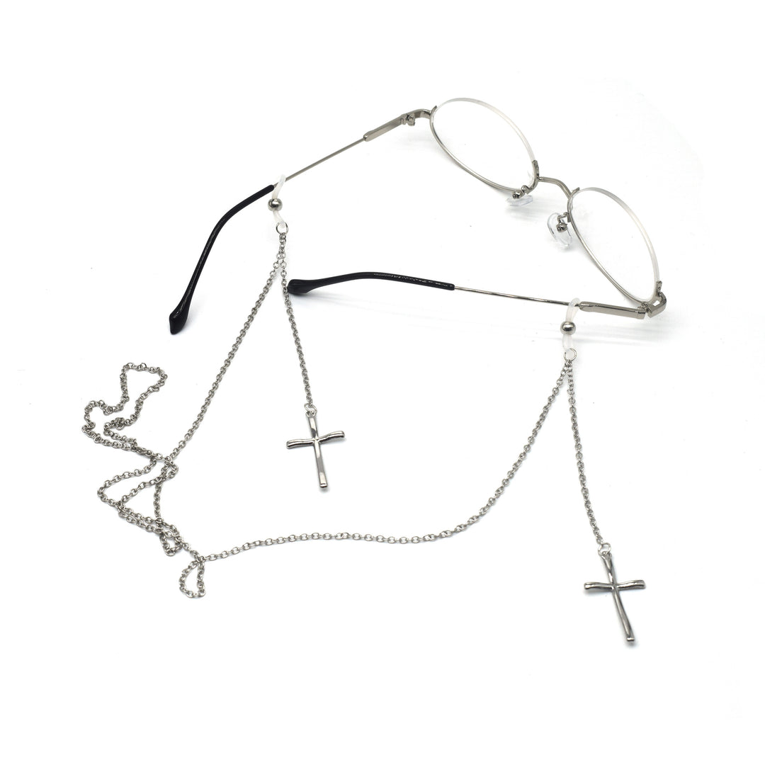 Elegant Cross-Design Chain Eyewear Holder Stornfield