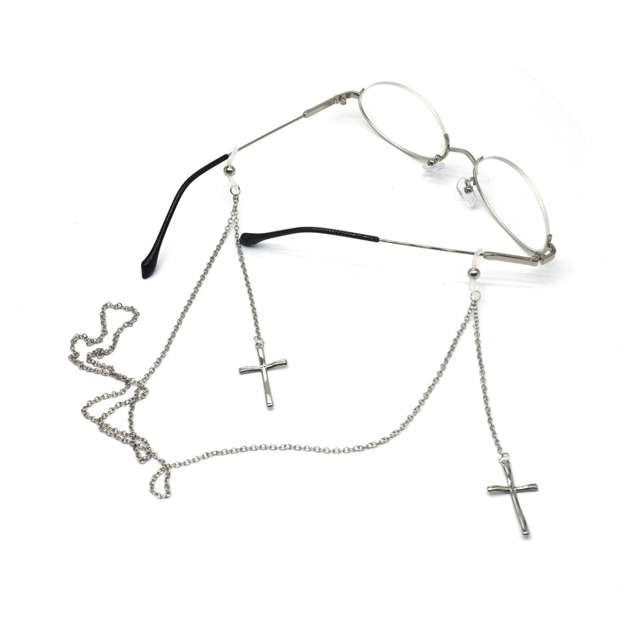 Elegant Cross-Design Chain Eyewear Holder Stornfield
