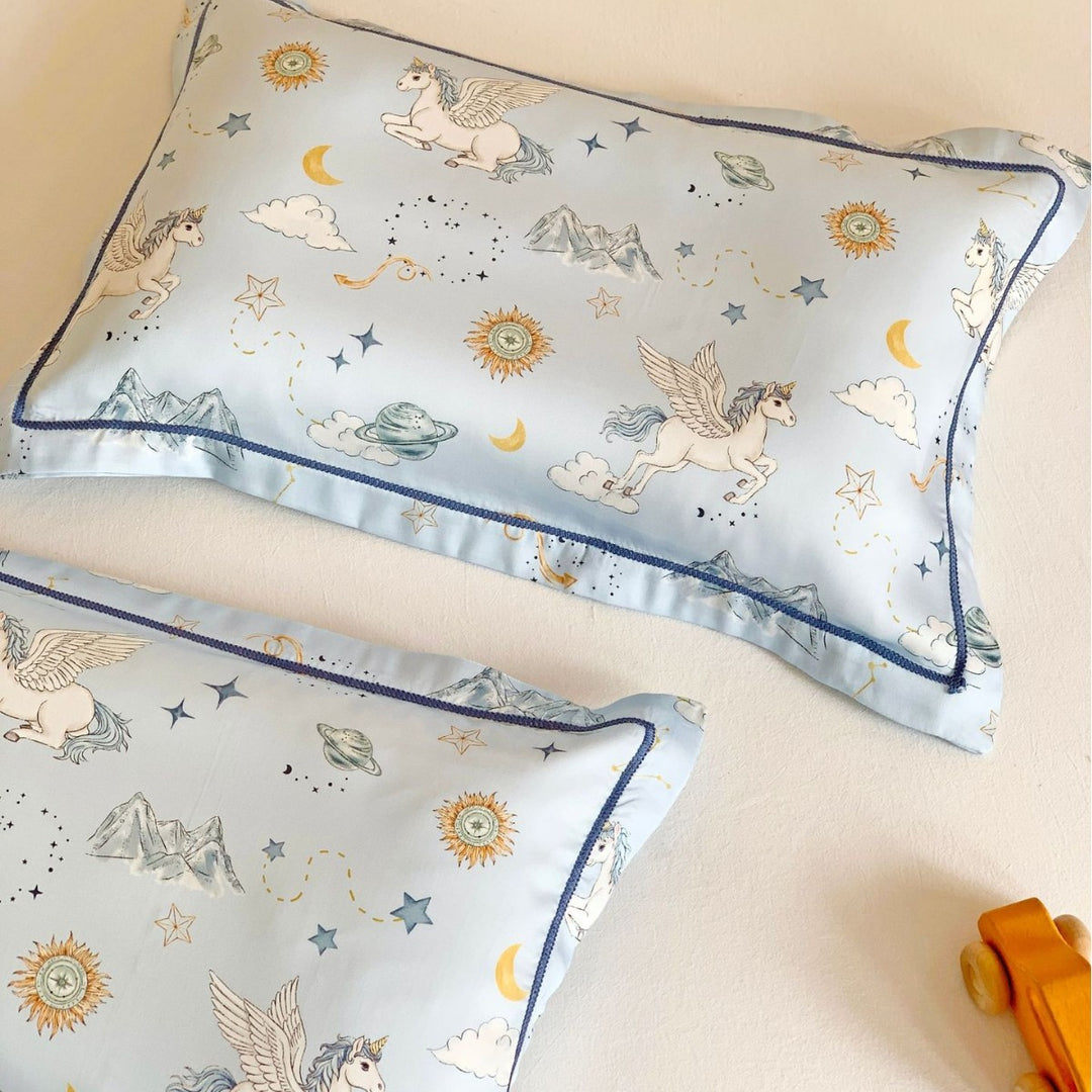 Muslin Security Blanket and Mini Pillow Set with Airplane Bear Print