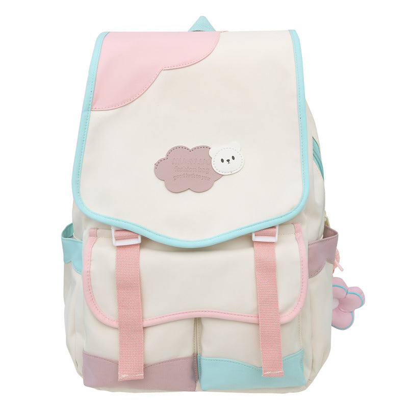 Casual Floral Accent School Backpack Stornfield