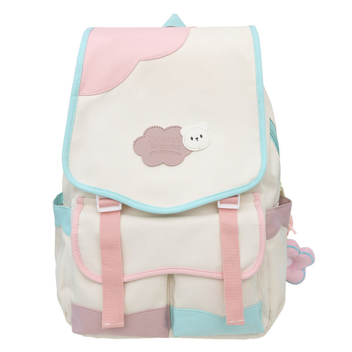 Casual Floral Accent School Backpack Stornfield