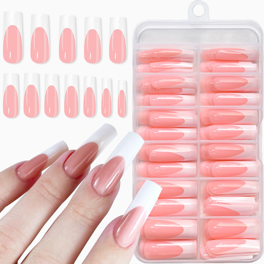 Premium French Tip Press-On Nail Kit Stornfield