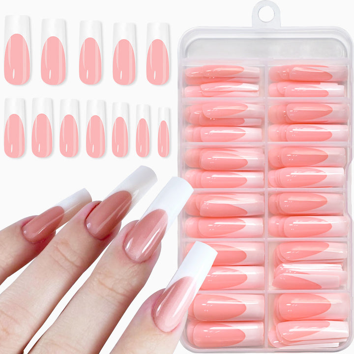 Premium French Tip Press-On Nail Kit Stornfield