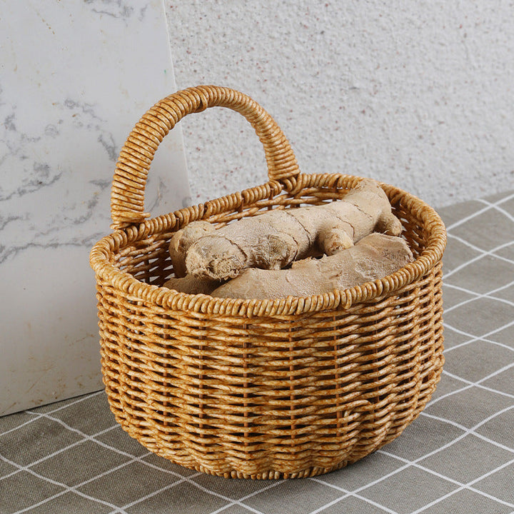Handwoven Storage Basket with Ergonomic Handle Stornfield