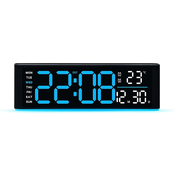 Digital LED alarm clock with temperature and day of week display Stornfield