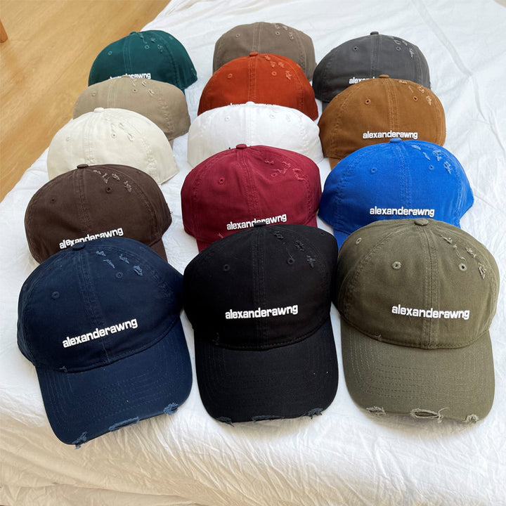 Unisex Distressed Cotton Baseball Cap Stornfield