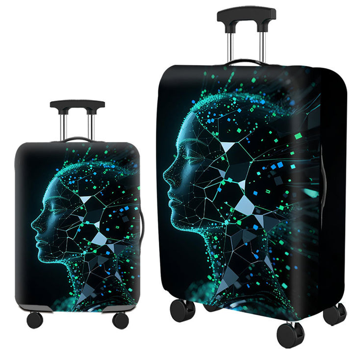 Tropical Leaf Print Hard Shell Luggage Stornfield