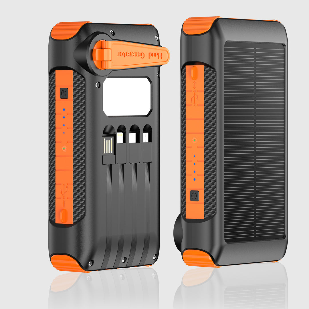 Robust Solar Power Bank with LED Light and Compass Stornfield