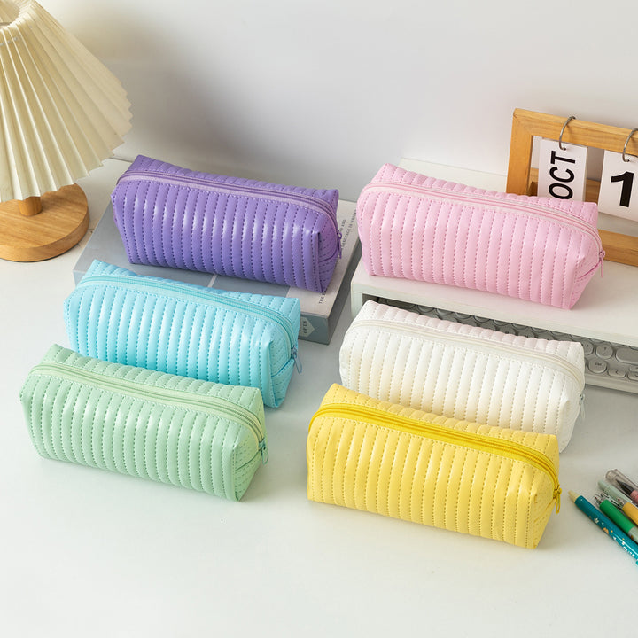 Textured Zippered Pencil Case Stornfield