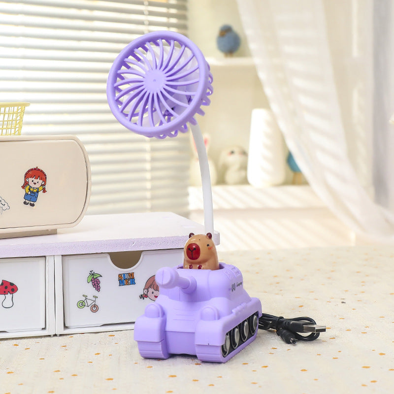 Women USB Nebulizer Cooler Fan in Creative Tank Design Stornfield
