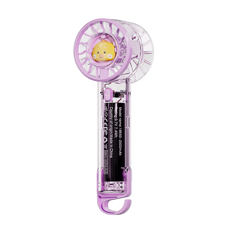Women portable mini-hand fan with LED mood light Stornfield