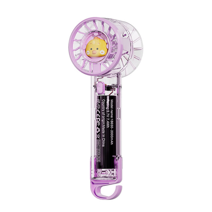 Women portable mini-hand fan with LED mood light Stornfield