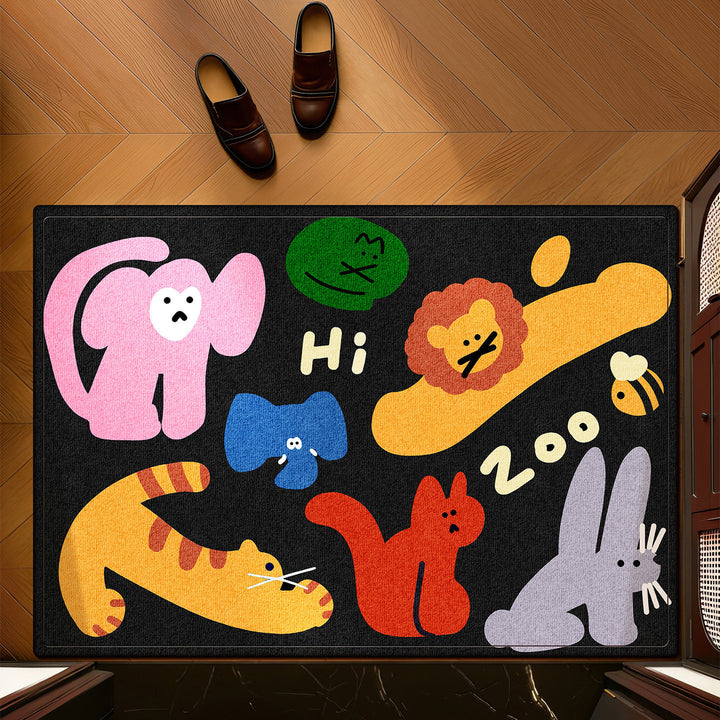 Whimsical Pet-Themed Entrance Mat