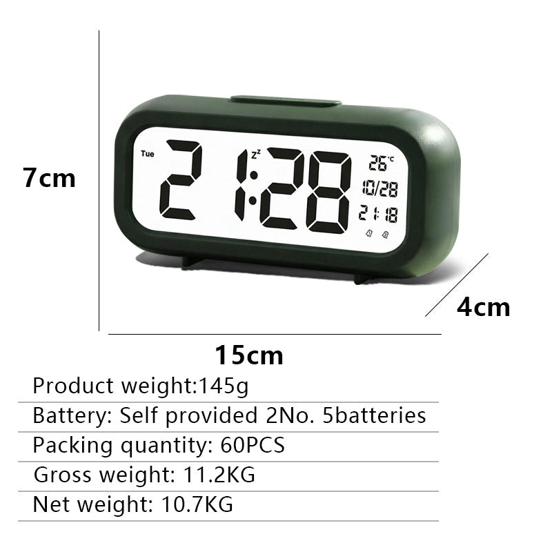 Digital alarm clock with temperature display and large LED display Stornfield