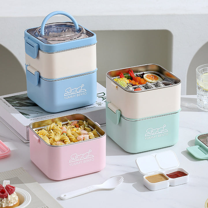 Portable Multi-Compartment Lunch Carrier