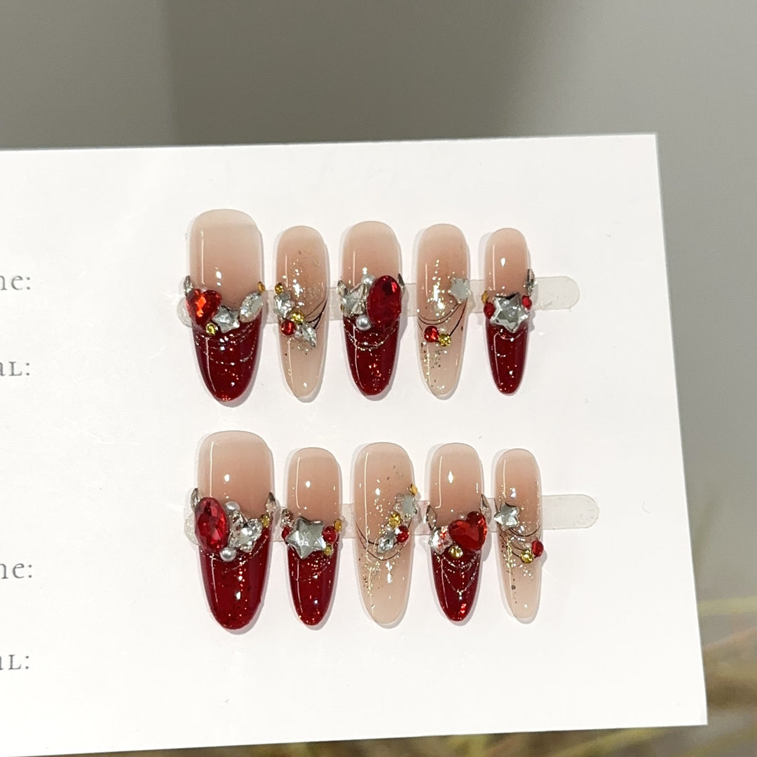 Elegant Press-On Nail Design