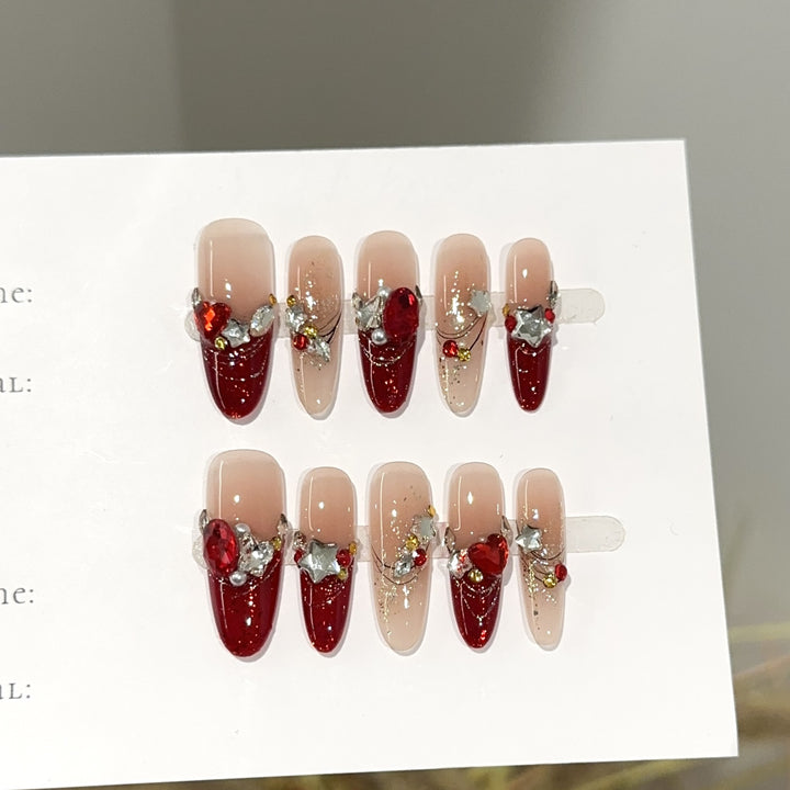 Elegant Press-On Nail Design
